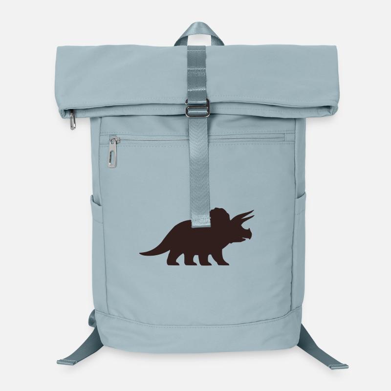 Silhouette du Tricératops Sac à dos ordinateur