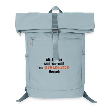 Schlechter Mensch - Laptop-Rucksack  - Eisblau - Vorne