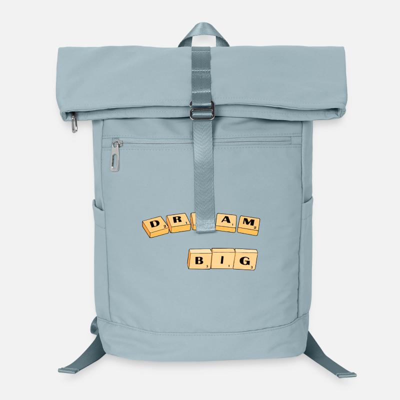Typographie du Dream Big Block Sac à dos ordinateur