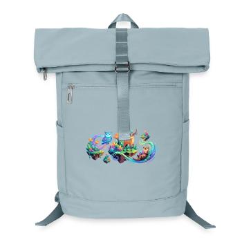 Magical Animals Enchanted Forest Cool Kids Forest Motif - Laptop Backpack - ice blue - Front