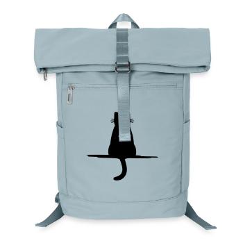 Katze Tier Haustier Silhouette Geschenk - Laptop-Rucksack  - Eisblau - Vorne