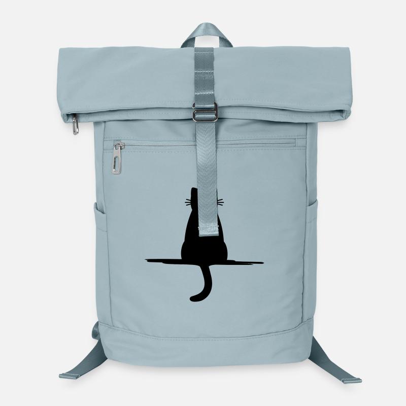 Katze Tier Haustier Silhouette Geschenk Laptop-Rucksack 