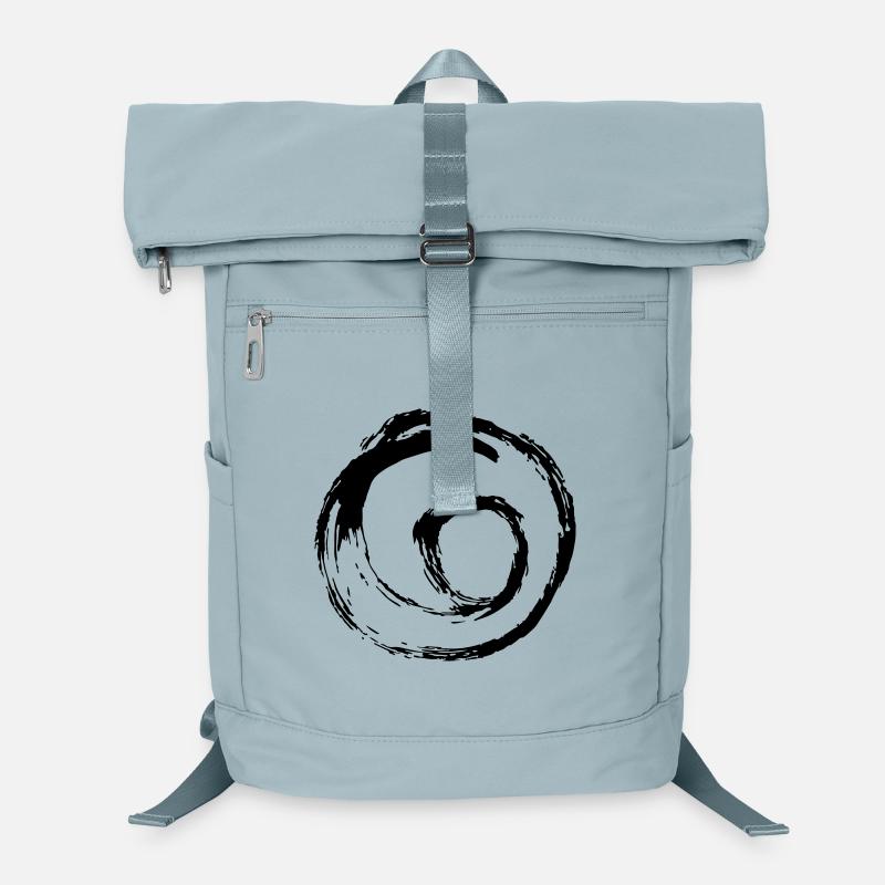 Spirale tourbillon point de cercle tourbillon dessiné à la main Sac à dos ordinateur