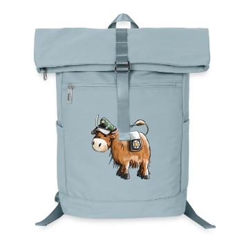 Cop as policeman - police - animals - funny - Laptop Backpack - ice blue - Front