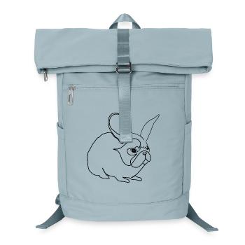 Mops Hase Pug Rabbit - Laptop-Rucksack  - Eisblau - Vorne