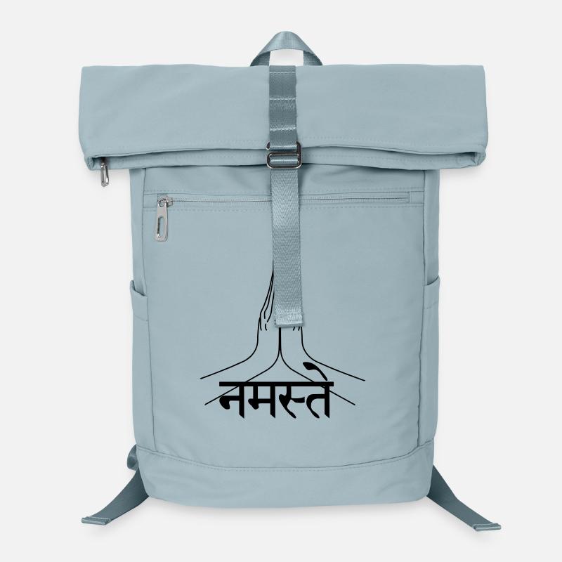 Namaste Sanskrit written hands Laptop Backpack