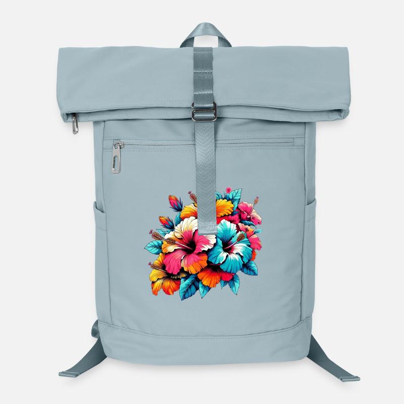 Hibiscus Flowers Laptop Backpack