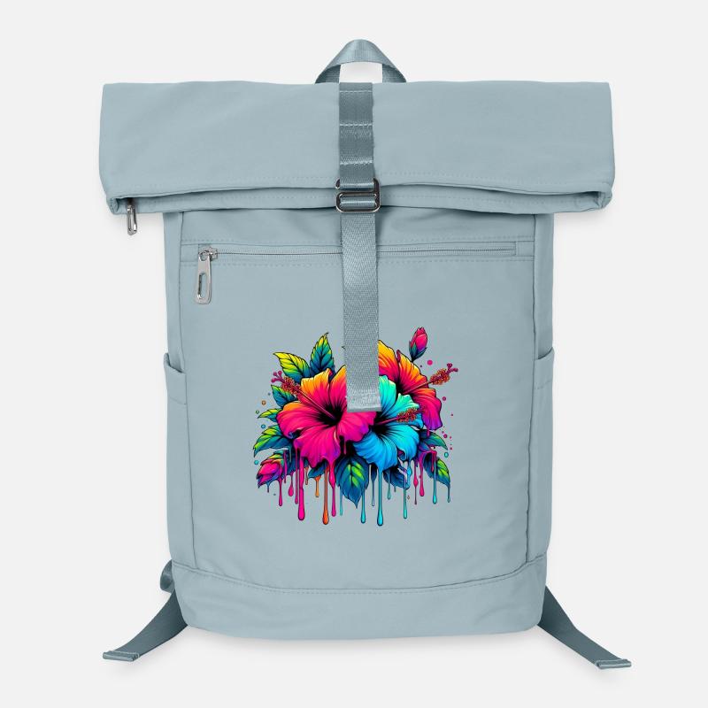 Hibiscus Flowers Laptop Backpack