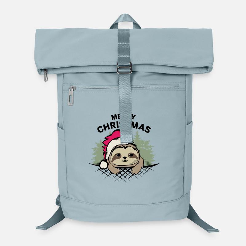 Merry Christmas Sloth Comic Cartoon Christmas Laptop Backpack