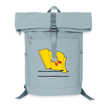 Flagge New Mexico Textbanner - Laptop-Rucksack  - Eisblau - Vorne