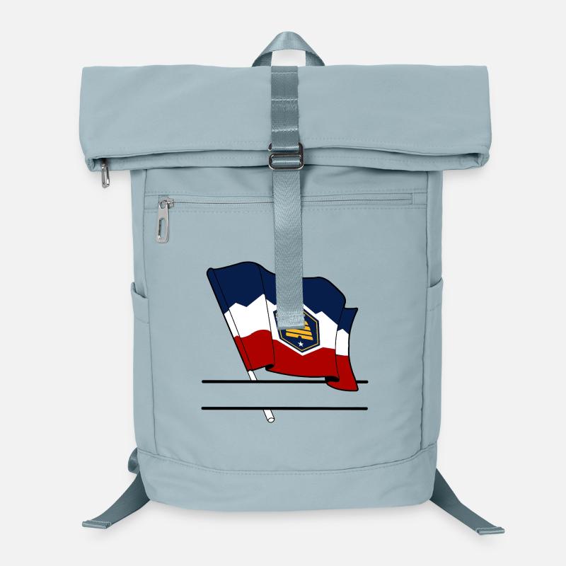 Flag Utah text banner Laptop Backpack