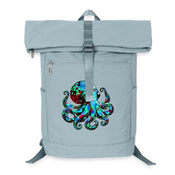 Octopus - Laptop Backpack - ice blue - Front