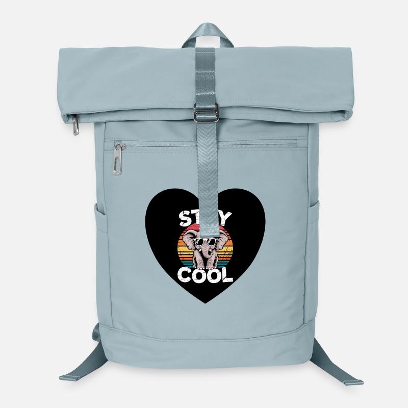 Stay Cool Éléphant Rétro Sac à dos ordinateur