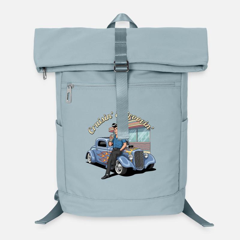 Retro Drive-In Rockabilly Design Laptop-Rucksack 