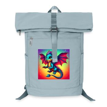 dragon - Laptop Backpack - ice blue - Front