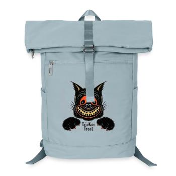 Grinsende Katze Halloween - Laptop-Rucksack  - Eisblau - Vorne