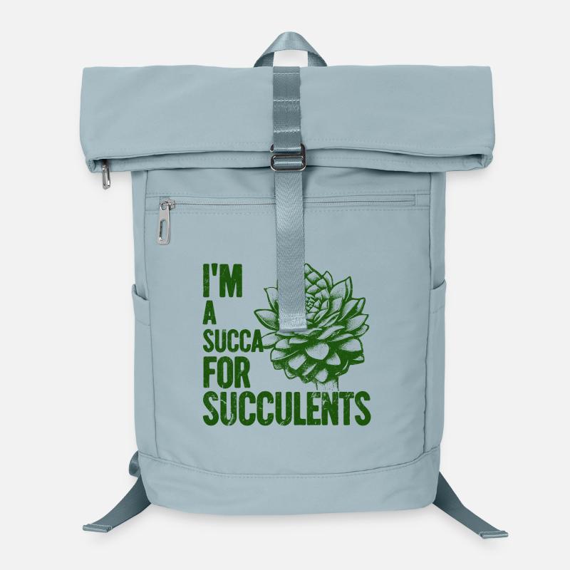 Im a Succa for Succulents Laptop Backpack