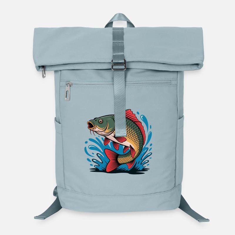 Springender Karpfen  Laptop-Rucksack 
