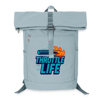 Throttle Life - Moto - Biker - Sac à dos ordinateur - bleu glacier - Devant