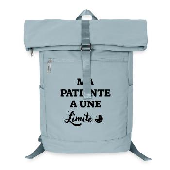 Mein Patient hat eine Grenze - Laptop-Rucksack  - Eisblau - Vorne