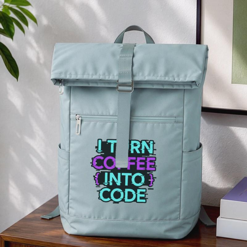 Je transforme le café en code Sac à dos ordinateur