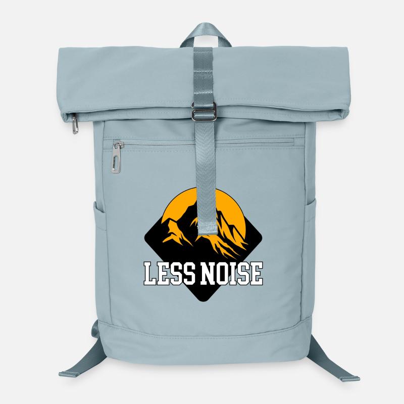 Moins de bruit | Graphique minimaliste extérieur Sac à dos ordinateur