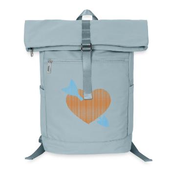 Herz mit Pfeil durchbohrt - Laptop-Rucksack  - Eisblau - Vorne