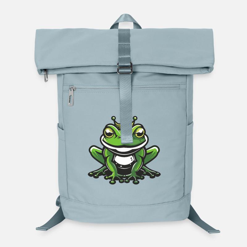 Frosch Kopf Krone Laptop-Rucksack 