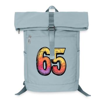 65 chiffres colorés - Sac à dos ordinateur - bleu glacier - Devant