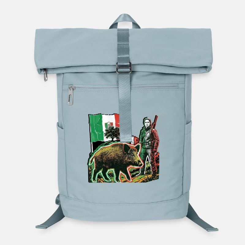 Chasseuse de sanglier Drapeau Italien Italien Sac à dos ordinateur