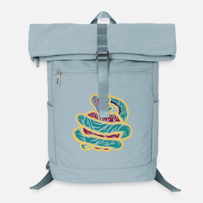 Gekringelte Schlange Neon Laptop-Rucksack 