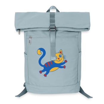 Colorful Cat Magic Leap - Laptop Backpack - ice blue - Front