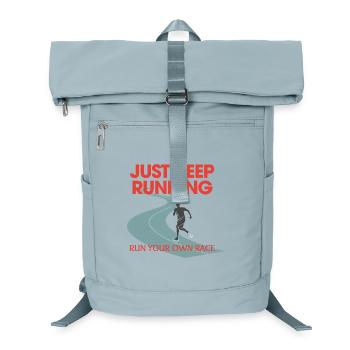 Jogging Endurance Runner Fitness just keep running - Laptop Backpack - ice blue - Front