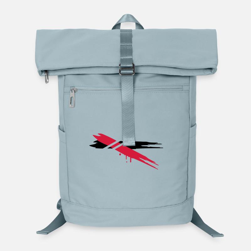two color stripes with horizontal stripes Laptop Backpack