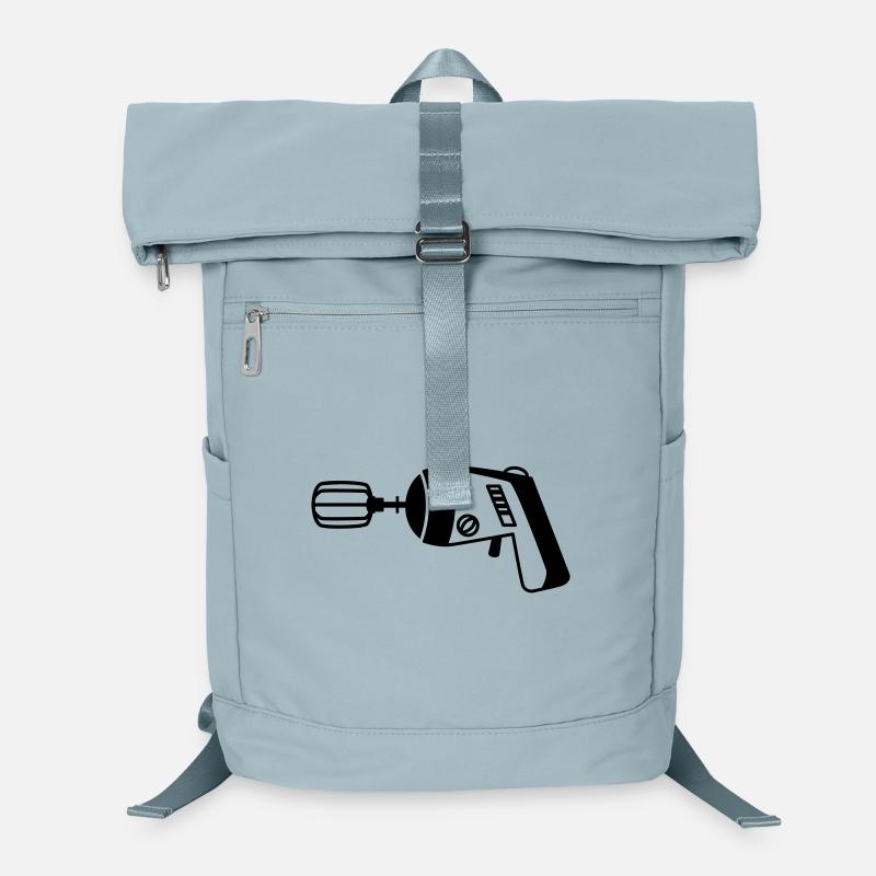 Phaser meets Mixer – Funny Geek & Cook Laptop Backpack