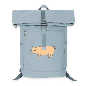 Rosa Schwein - Laptop-Rucksack  - Eisblau - Vorne