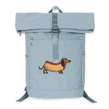Chien saucisse, animal drôle - Sac à dos ordinateur - bleu glacier - Devant