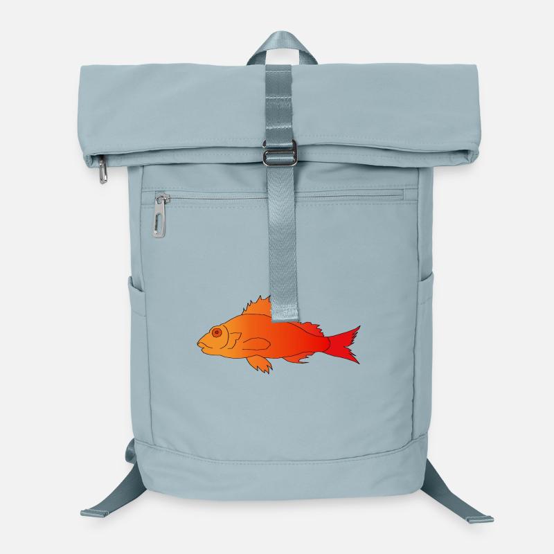 Fish with a serrated fin Laptop Backpack