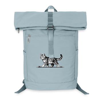 Katze Laufende Katze - Laptop-Rucksack  - Eisblau - Vorne