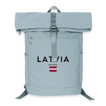 Drapeau letton, design minimaliste élégant - Sac à dos ordinateur - bleu glacier - Devant