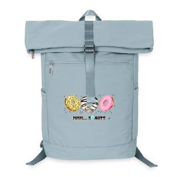 Illustration de Donuts glacés avec des vermicelles - Sac à dos ordinateur - bleu glacier - Devant