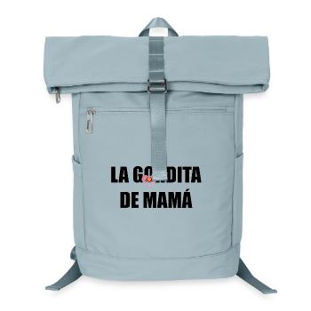 Mamas Molliger in SCHWARZ - Laptop-Rucksack  - Eisblau - Vorne
