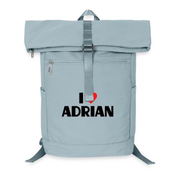 I love Adrian Red Heart Love Fan Gift - Laptop Backpack - ice blue - Front