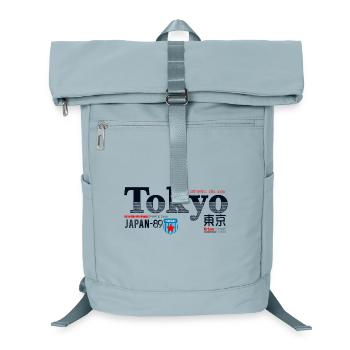 Tokyo Vintage Sport Denim Abzeichen - Laptop-Rucksack  - Eisblau - Vorne