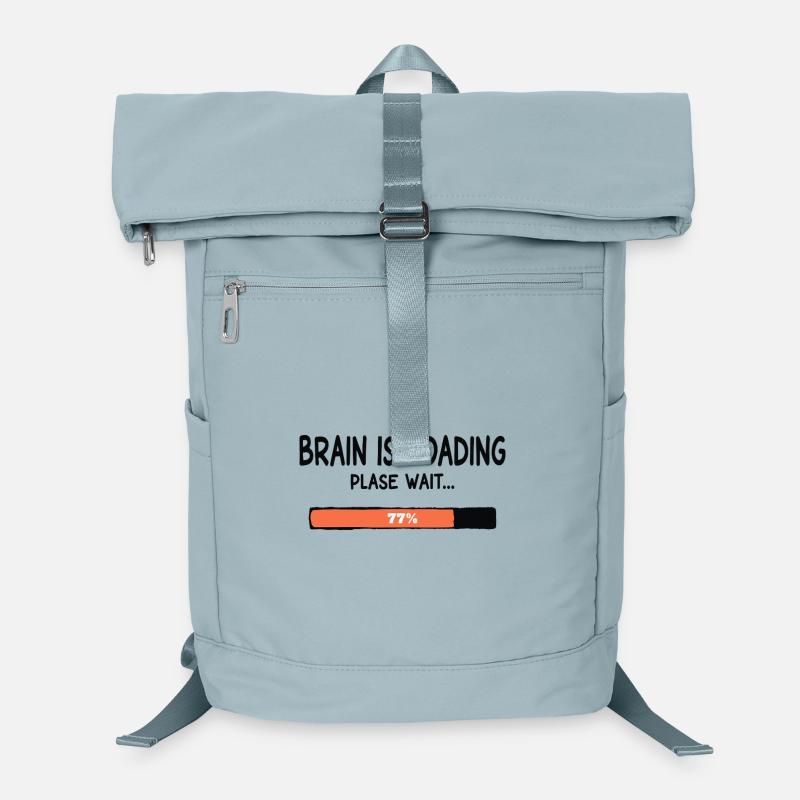 Brain Is Loading Please Wait Lustiger Spruch Laptop-Rucksack 