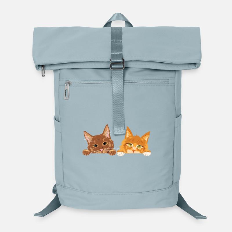 Peeking_cute_two_ginger_cats Sac à dos ordinateur