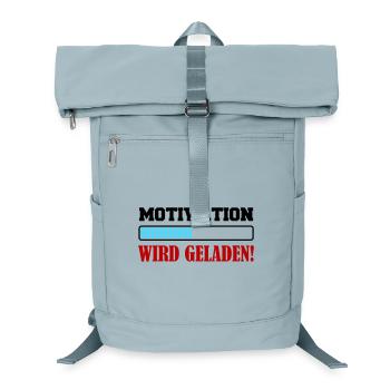 motivation_wird_geladen- - Laptop-Rucksack  - Eisblau - Vorne