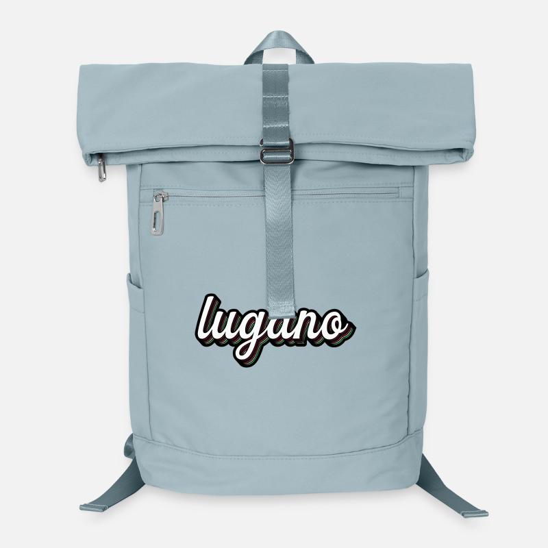 Lugano Neon Lettering Multiple Shadows Laptop Backpack