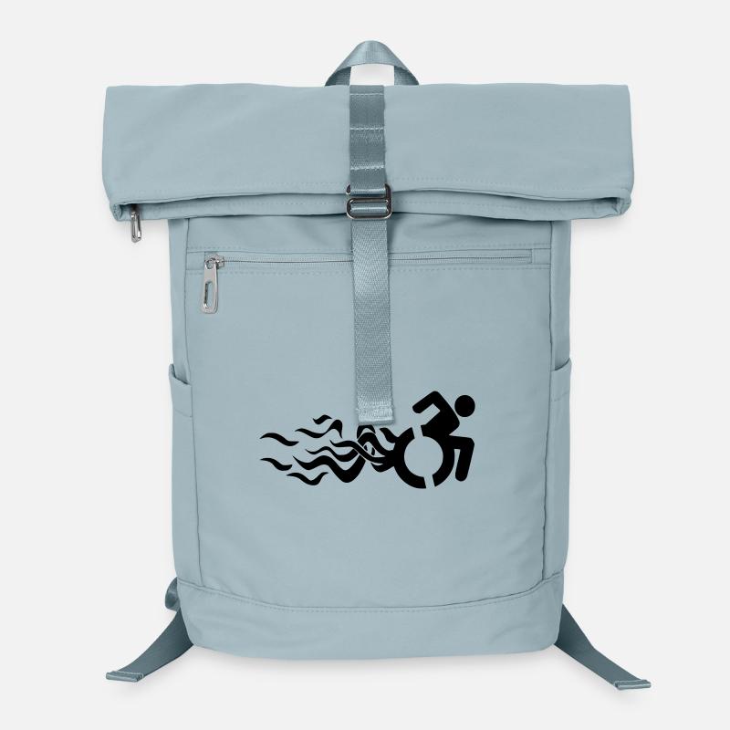 Flammendes Rollstuhlsymbol * Laptop-Rucksack 