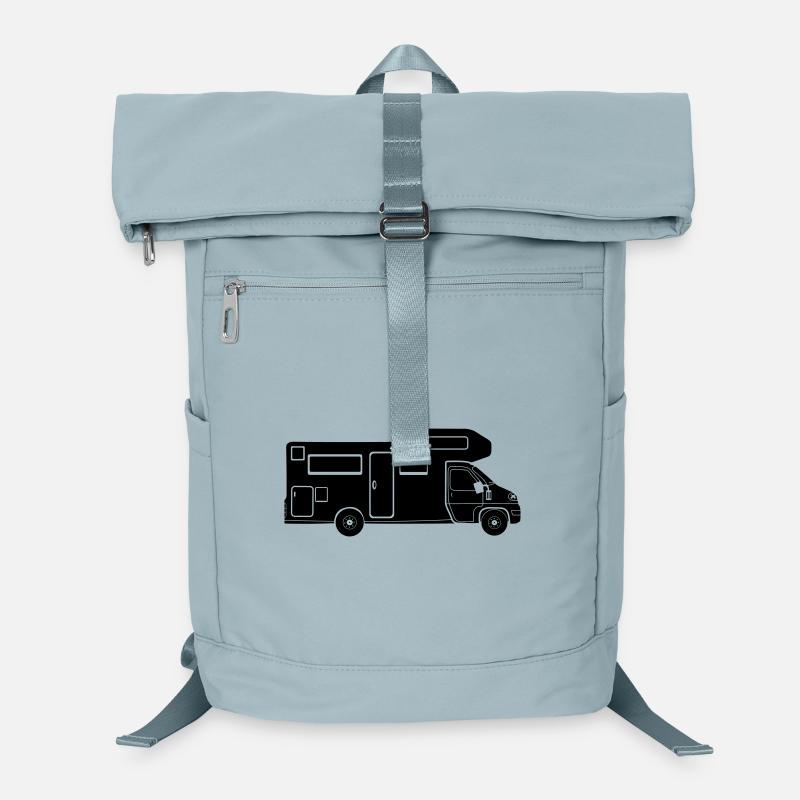 Wohnmobil-Silhouette – schlichtes Camping-Design Laptop-Rucksack 